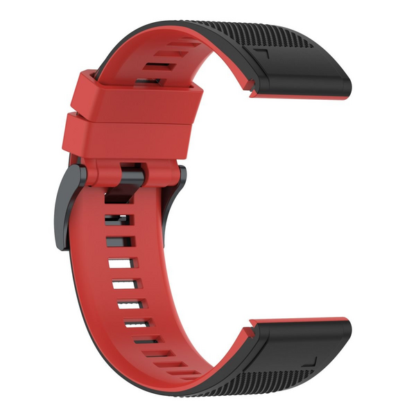 LOBO 26mm Two-Tone Silicone Watch Strap For Garmin
