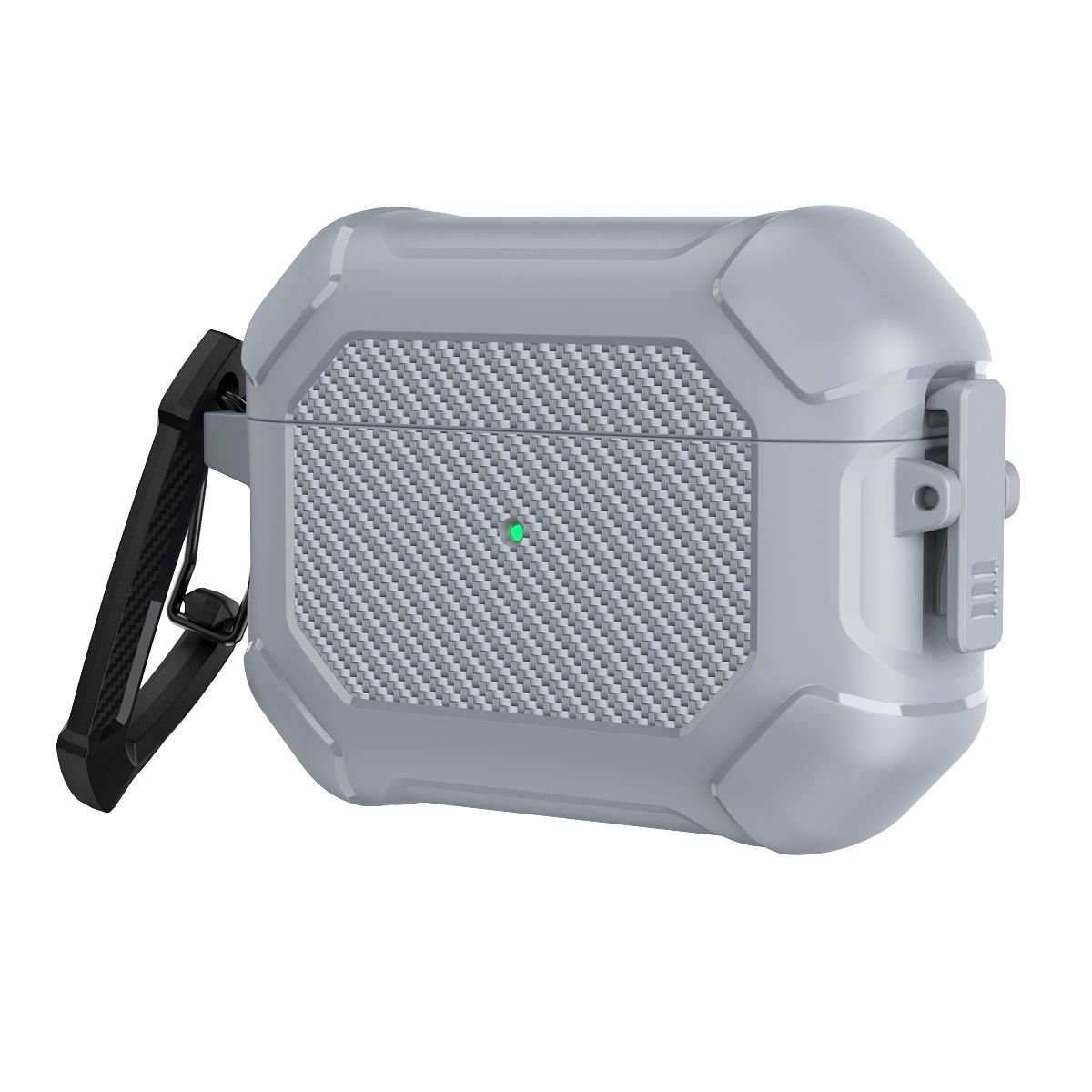 Rugged Case with Push-Lock for Apple Pods Pro (1st Gen) - Image 1