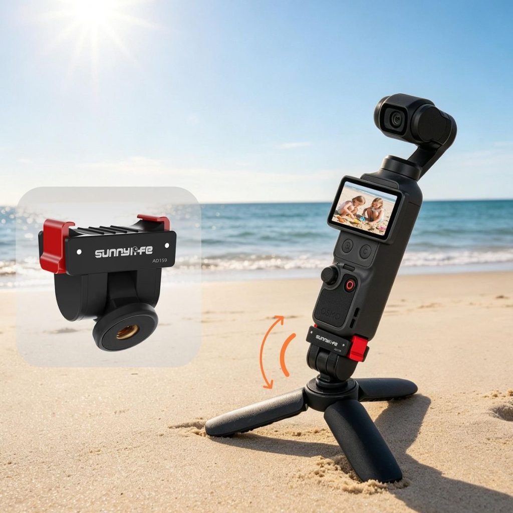 Sunnylife 1/4 Inch Adapter Mount - Compatible With DJI Osmo Pocket 4/3