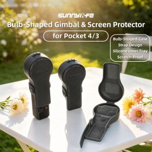 Sunnylife Bulb Gimbal Cover Compatible With DJI Osmo Pocket 4/3 Dark Grey - Image 2