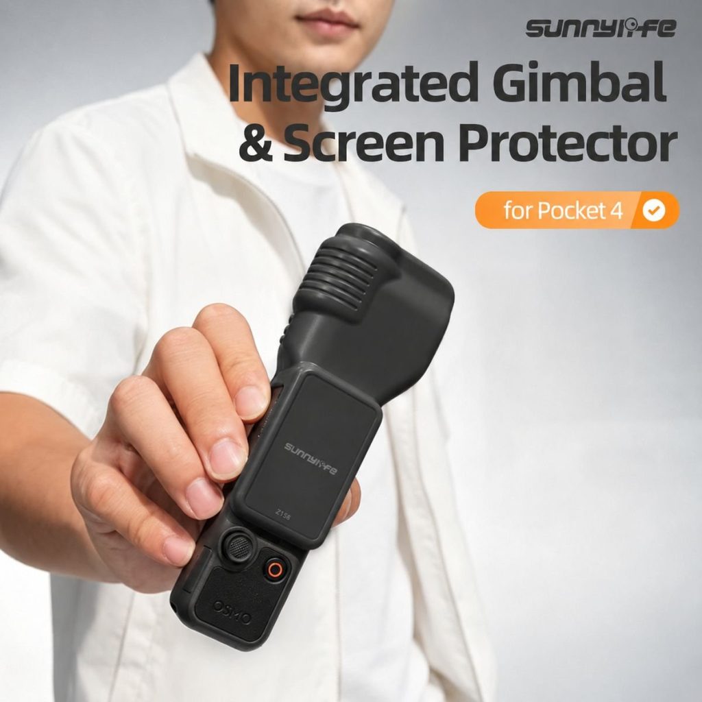 Sunnylife Gimbal Cover Compatible With DJI Osmo Pocket 4 - Black
