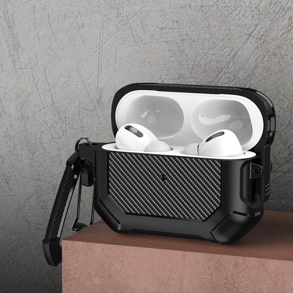 Rugged Case with Push-Lock for Apple Pods Pro (1st Gen)