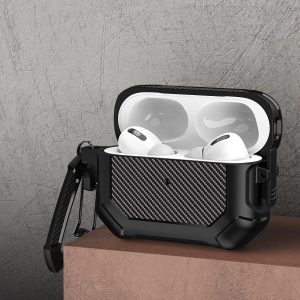Rugged Case with Push-Lock for Apple Pods Pro (1st Gen) - Image 2