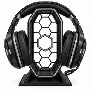 Gaming Headphone Stand with Modern Hex Design - Image 10