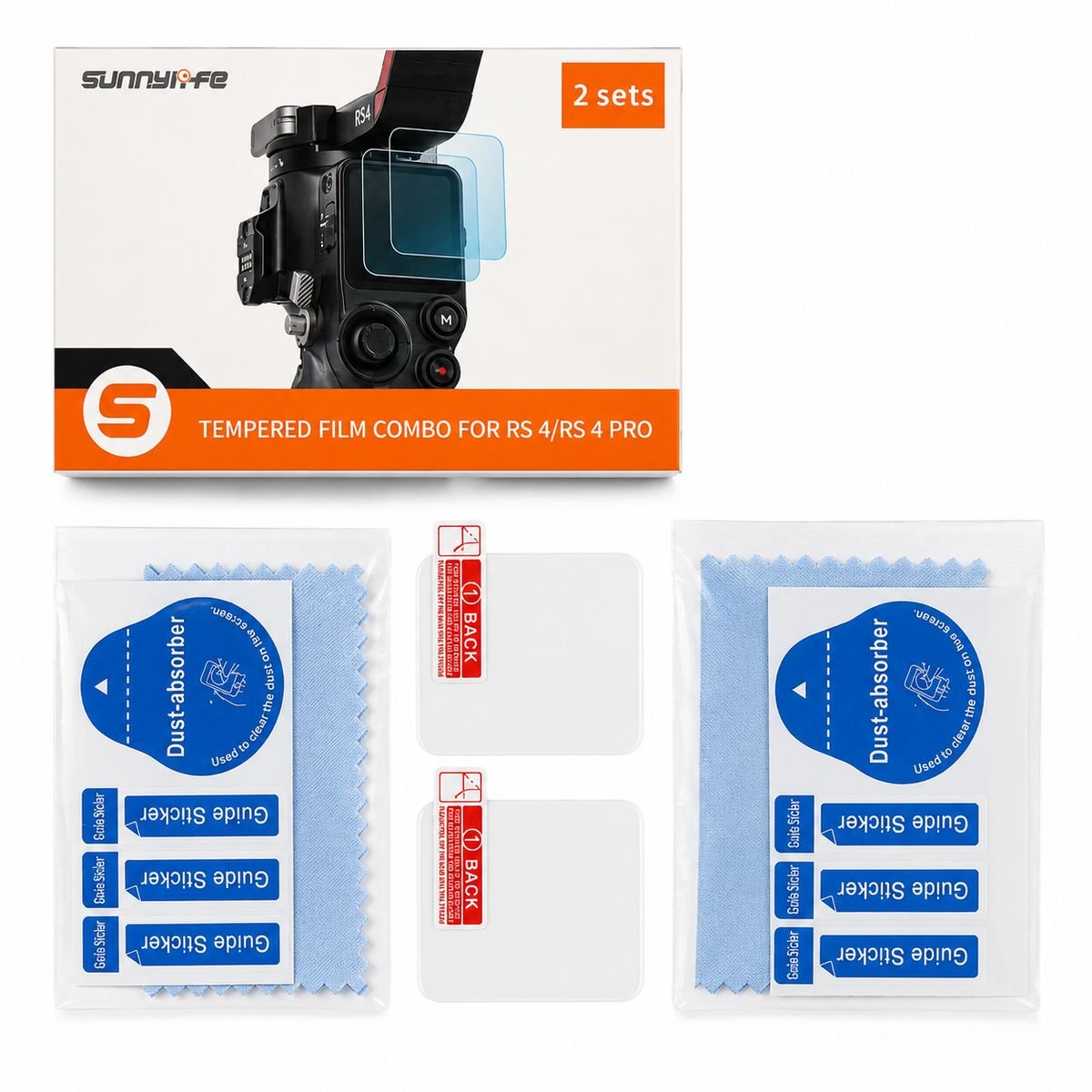 Sunnylife 2 Pack Screen Protector for DJI RS 4/RS 3 Gimbals - Image 2