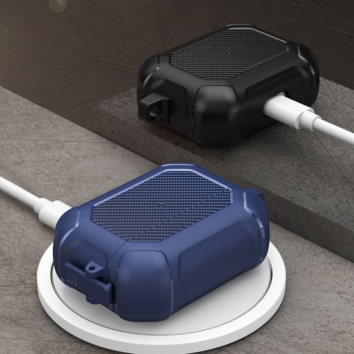 Rugged Case with Push-Lock for Apple Pods Pro (1st Gen) - Image 3