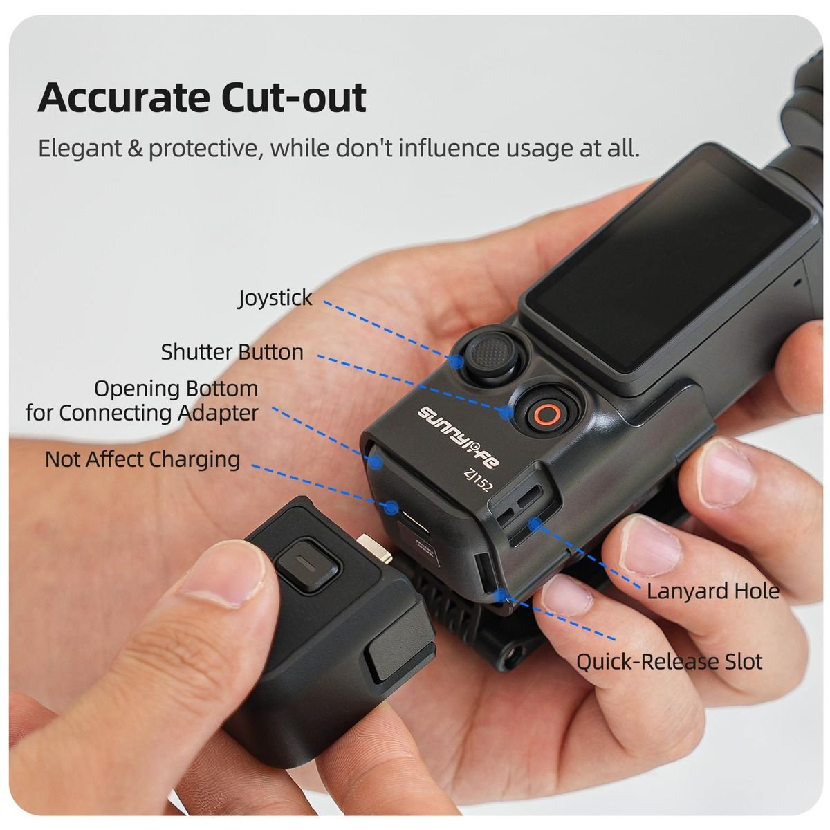 Sunnylife Magnetic Mount - Compatible With DJI Osmo Pocket 4 - Image 3