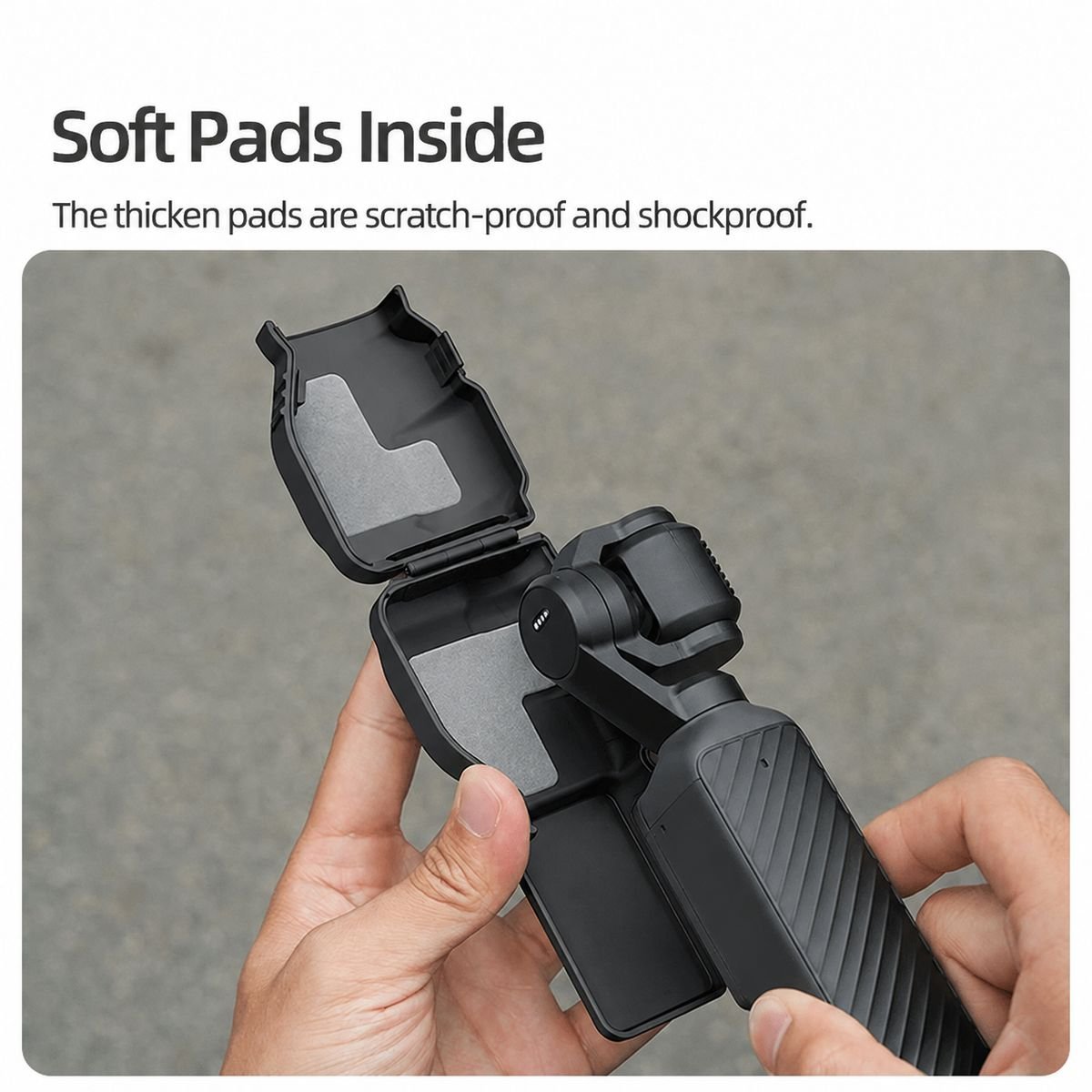 Sunnylife Gimbal Cover Compatible With DJI Osmo Pocket 4 - Black - Image 3