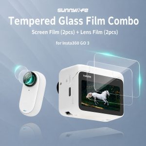 Sunnylife Glass Screen & Lens Protector Compatible With Insta360 GO 3 - Image 3