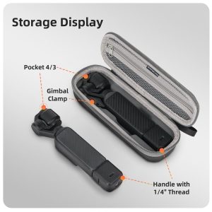 Sunnylife Combo Case Compatible With DJI Osmo Pocket 4/3 With Carabiner - Image 3