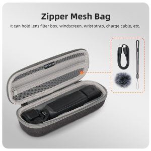 Sunnylife Combo Case Compatible With DJI Osmo Pocket 4/3 With Carabiner - Image 4