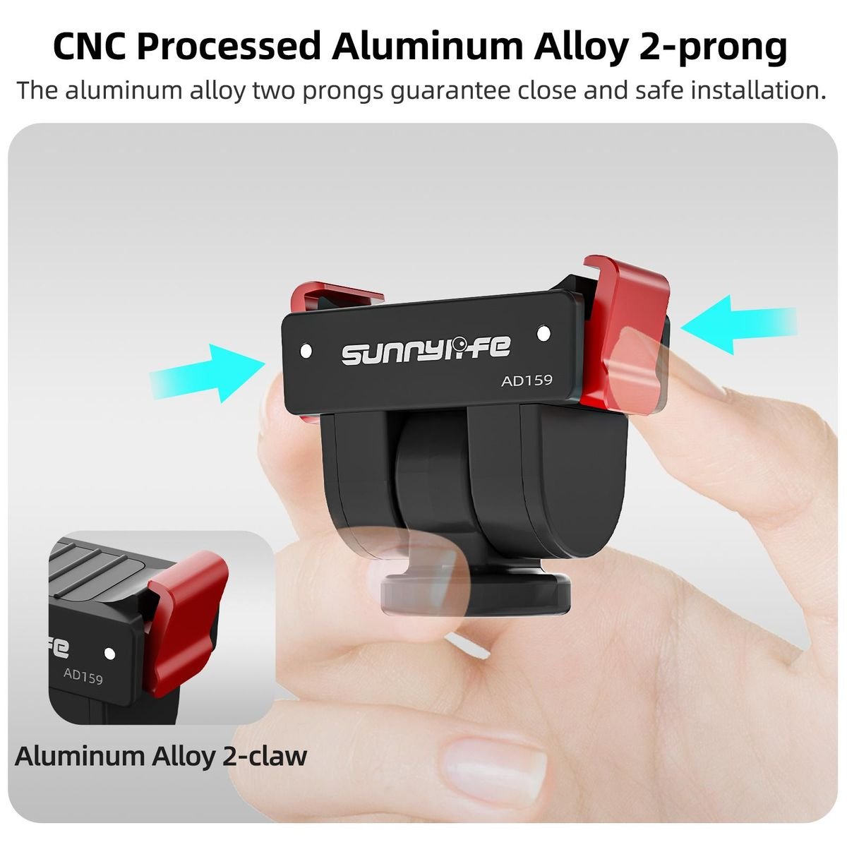 Sunnylife 1/4 Inch Adapter Mount - Compatible With DJI Osmo Pocket 4/3 - Image 4