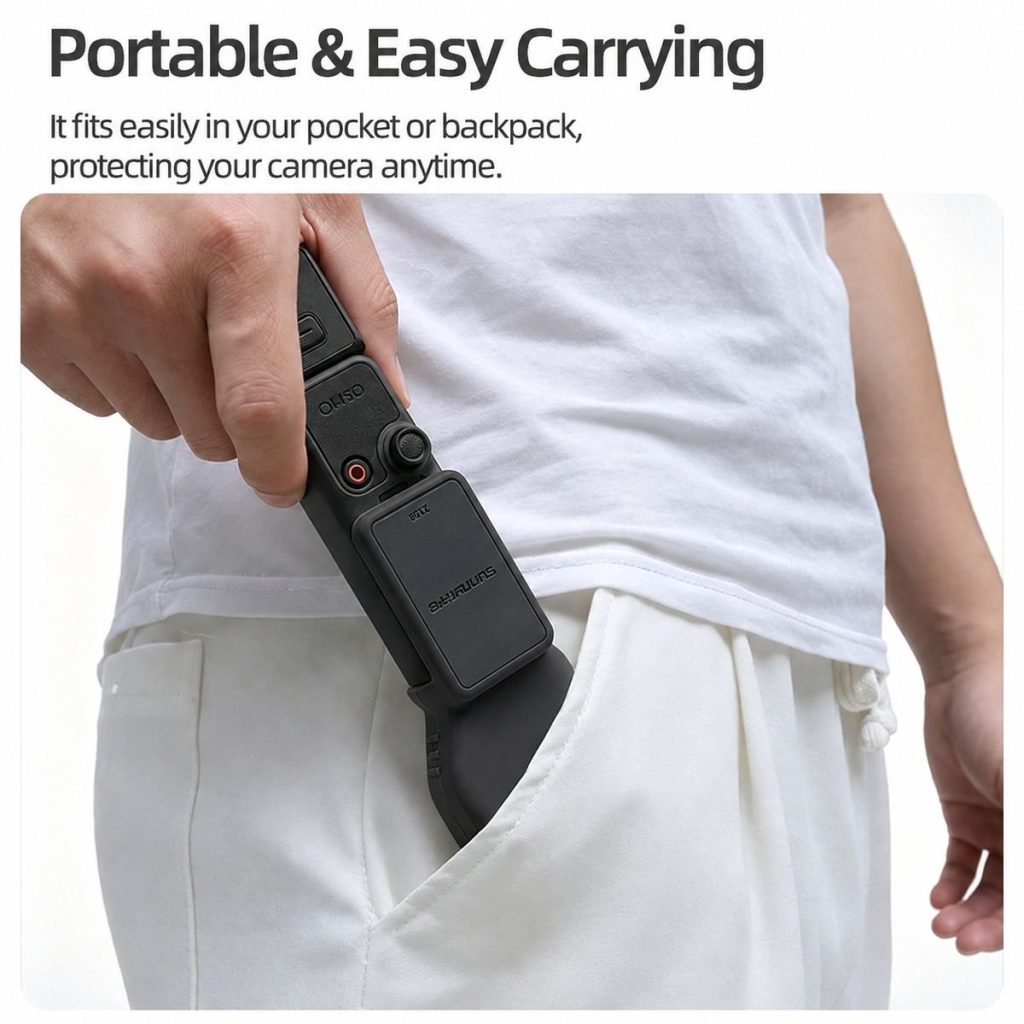 Sunnylife Gimbal Cover Compatible With DJI Osmo Pocket 4 - Black