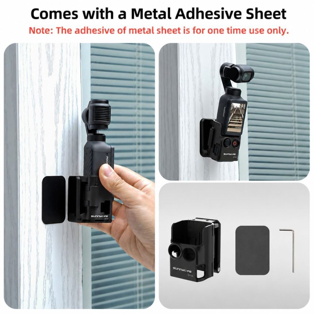 Sunnylife Magnetic Mount - Compatible With DJI Osmo Pocket 4