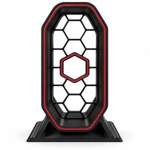 Gaming Headphone Stand with Modern Hex Design - Image 3