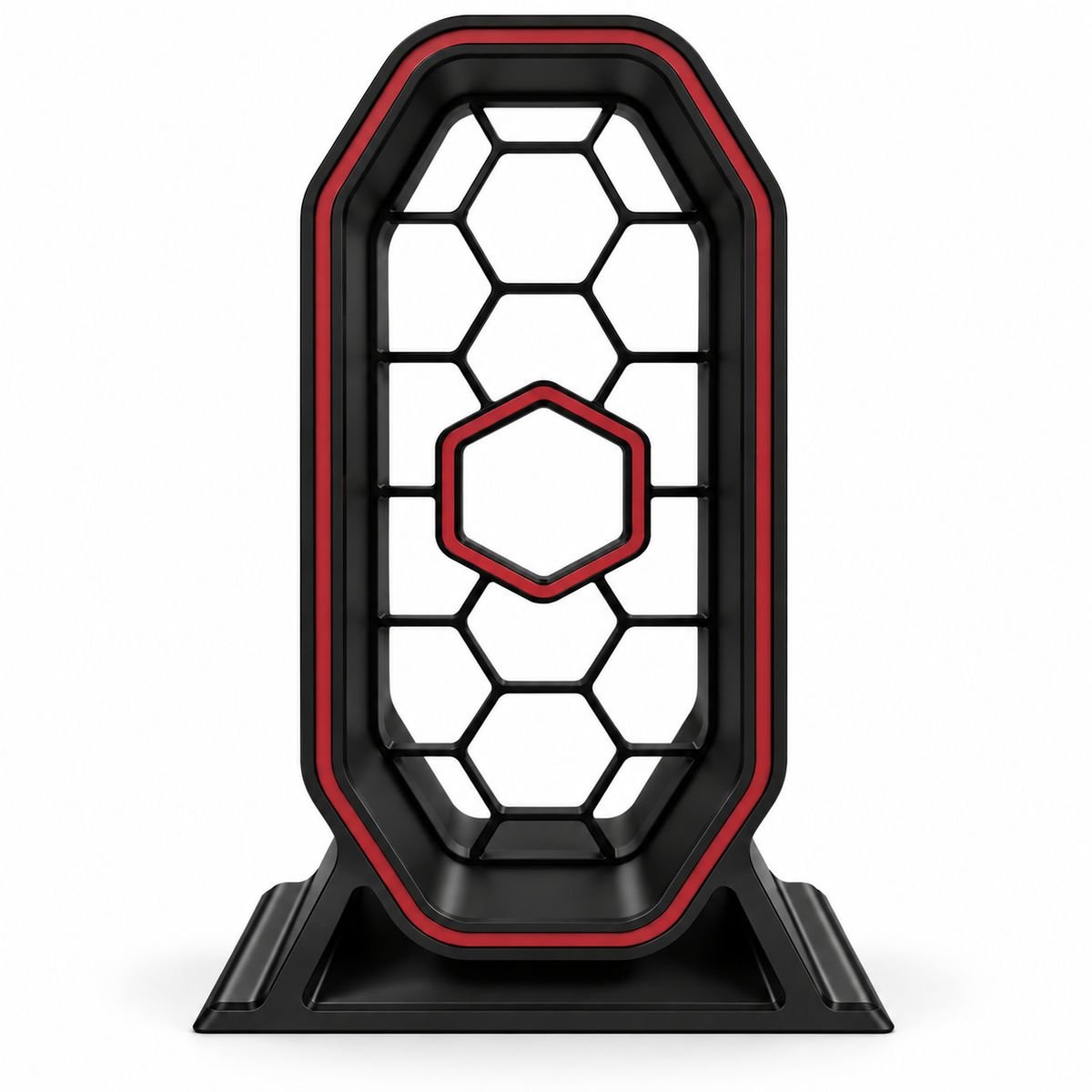 Gaming Headphone Stand with Modern Hex Design - Image 3